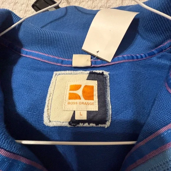 BOSS ORANGE Blue Lightweight Jacket NWT L - Picture 3 of 3